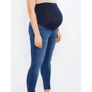 Indigo Blue Secret Fit Belly Skinny Maternity Ankle Jeggings | Motherhood